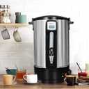 Commercial Coffee Urn 50 Cups12L, Stainless Steel Large-Capacity Coffee Maker for Catering, Events, Offices & Restaurants, Fast Brew & Keep Warm Function