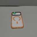 ORNARTO Air Case for iPhone 17 Pro Max Clear | Military-Grade Drop Protection | Camera Control Button | Compatible with MagSafe | Built-in Air Phone Cover - Orange