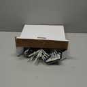 Tuanse 8 Pcs Christmas Silhouette Window Lights Christmas Snowflake Lights with Remote Control LED Lighted Snowflake Decorations Xmas for Window Wall (White)