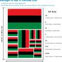 QQSD African Afro American Flag Sticker Decal in Multiple Sizes, 3 Pack, 11.7 x 8.3 Inches