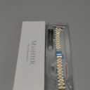 MioHHR Metal Band Compatible with Apple Watch Bands 49mm Ultra3/2/1,46mm Series 11 10,45mm Series 9 8 7,44mm Series 6 5 4 SE,42mm Series 3/2/1,Stainless Steel iWatch Bands for Women, Silver/Gold