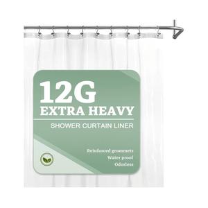 Barossa Design Extra Heavy Duty Shower Curtain Liner Thick - Soft Plastic Shower Liner Waterproof with Grommets & 3 Magnets, Clear, 72"x72"