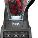Ninja Professional Blender, Smoothie Blender, Drink Mixer, Grinder, Ice Crusher, Frozen Fruit Blending | Professional 1000 W Power, Total Crushing Technology, XL 72-oz. Pitcher Black, Grey, BL610