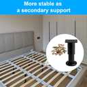6 Pcs Furniture Legs, Metal Cabinet Legs,Adjustable Furniture Support Feet for Kitchen Shelves Sofa Table Chair Desk Cupboard Furniture Adjustable Legs Feet Foot (4, 10-17 inch)