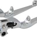 Set of 2 Brake Clutch Lever Fit for Harley-Davidson Electra Glide Ultra Classic FLHTCU 1996-2014 (Silver)