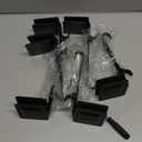 6 Pack Christmas Fireplace Stocking and Garland Hanger, 2 in 1 Adjustable Mantle Garland Hanger, No Drill Stocking Holder Hanger for Mantle, Fits Mantles from 0.5" to 3.5" Thick