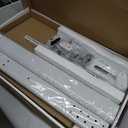 AX WABER Universal Floor TV Stand with Mount 70 Degree Swivel 9 Level Height Adjustable and Space Saving Design for Most 27 to 65 inch LCD, LED OLED TVs, Perfect for Corner & Bedroom White AX1006TW