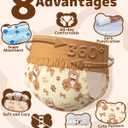 Dono Dog Diapers Female (20-60PCS), Disposable Pull it Up Diapers for Dogs Female with 360 Stretchy Waist, Diapers for Doggie in Heat Period, Super Absorbent Leak-Proof Puppy Diaper for Dogs, Elderly (Large, Pack of 2)
