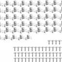 50Pcs Recessed Light Clips,304 Stainless Steel Retrofit Recessed Downlight Housing C Clips with Self Tapping Screws for 5 to 6 Inch Retrofit Cans