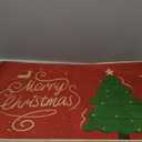 EOGOW Christmas Rug, Christmas Kitchen Bathroom Rugs, Non-Slip Rubber Backing Christmas Tree Design Outdoor Mat, Machine Washable, Low-Pile Rug, Winter Home Decor Floor Mat for Indoor Outdoor, 17" x 29"