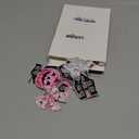 Lyrow 45 Pcs Halloween Bow Patches Pink Black Embroidered Sew on Patches Pumpkin Face Witch Hat Applique DIY Coquette Accessory for Clothes Pants Hats Jeans Decors