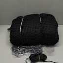 Golf Batting Cage Netting Golf Practice Nets, 10ft x 10ft x 10ft Frame NOT Included, with 4 Carabiners and 2 Tie Rope, for Backyard, Black