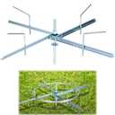 MorningRo Spinning Jenny Wire Dispenser with Brake Adjustable Spinning Fence Wire Cable Distributor Installation Tool Hold up to 4000ft High Tensile Thread for Easy Payout of Fence Coiled Tensile Line