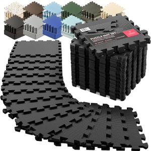bemaxx Gym Mats Set - EVA Interlocking Foam Floor Tiles Workout Mat Puzzle