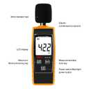 Decibel Meter Sound Level Reader 30-130dB(A), Hand-held Sound Noise Meter with Backlight Alarm, Digital Noise Meter Decibel Monitoring Tester Calibrated Audio Noise Volume Measuring Instrument