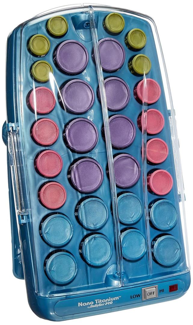 BabylissPRO Nano Titanium Professional Hot Rollers For All Hair Lengths (30 Count)