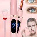 Heated Eyelash Curlers - Eye Lash Curler Heat - Mini Electric Eyelash