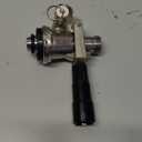 Low Profile Keg Coupler, 304 Stainless Steel D System Keg Coupler with Safety Pressure Relief Valve and Hose Clamp