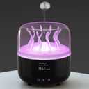 Jellyfish Humidifier Diffuser, 280ml Essential Oil Diffuser with Remote, 7 Color Lights, Quiet Ultrasonic Cool Mist Humidifier for Home, Office, Nursery, Auto-Off (Black)