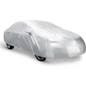 uxcell 3L Non-Waterproof Compact Car Cover - Rain/UV Protection for Sedans & Coupes (Fits Up to 4.75m)