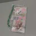 Maitys 100 Pieces Bear Baby Shower Treats Cellophane Bags Plastic Goodie Candy Bags with 100 Gold Twist Ties Gift Bags for Gender Reveal Birthday Party Favors(Pink, Cute Style)