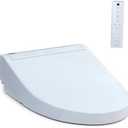 TOTO® WASHLET® C5 Electronic Bidet Toilet Seat with PREMIST and EWATER+ Wand Cleaning, Elongated, Cotton White - SW3084#01