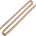 Light Gold Purse Chain Strap, 47" Shiny Gold Shoulder Bag Chain Alternatives, Stylish Crossbody Long Chains Replacement for Coach Bags (Shiny Gold, 47 Inches)