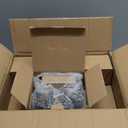 Plustool 6 Pack Matte Black Door Handles, Keyless Interior Door Knobs, Privacy Door Lever Locksets for Bedroom Bathroom, Heavy Duty Square Door Lock (2.0lb), Reversible for Left&Right Handled Doors