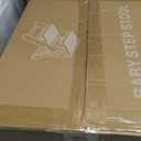 Toddler Step Stool, iNeibo 2-Step Foldable Step Stool for Kids, Widened & Thickened with Anti-Slip Design, Safer for Children Use for Kitchen, Bathroom, Toilet Training - Khaki