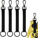 4PCS Golf Glove Grabber Holder,Glove Belt Keeper Strap, Stylish Glove Holder with Metal Clip and Keyring,Essential Golf Glove Accessories