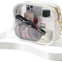 TOBVZOO Clear Bag Stadium Approved, Crossbody Transparent Bag for Concerts Sports Events, Purses for Men & Women