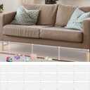 Tuanse 3 Sets Under Bed Blocker for Pet, Toy Blocker Under Couch Bumper Barrier for Furniture, Stop Pets Toy Going Barrier, Easy to Install, 78.7" Length 7" Height