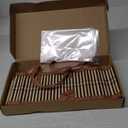 3 Set Baskets for Gifts Empty, Large Woven Bamboo Gift Basket Kit with Handles, Sturdy Empty Gift Baskets to Fill for Christmas, Birthday Party Wrapping Gift -3 Cellophane Wrap Bags,3 Gift Cards