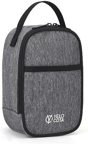 Yelocota Small Insulated Lunch Bag- Snack Bag- Mini Cooler Bag with Handle Buckle for Travel,Work,School(Storage Space below 20oz)- Also Suitable for Pairing with Food Jar