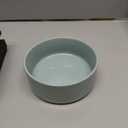 Ceramic Set of 2 Cat Bowls, Food and Water Bowls for Cats, Kitty, 2pcs Cat Dishes, Pet Feeder(5.1inch, 2 x Light Green Bowls)