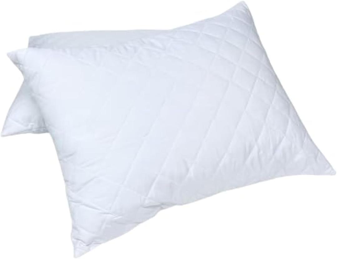 Soft Touch Quilted Pillow Cover Set of 2 (King) with Real Thread Stitching