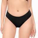 Period Swimwear Leakproof Swim Bikini Bottom Menstrual Swimsuit Waterproof UPF 50+ Bathing Suit for Teens Girl Women (Small, Black)