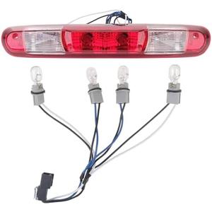 Ricmjend 25890530 3Rd Third Brake Light Cargo Lamp High Mount Stop Light Fit for Chevy Silverado GMC Sierra 1500 2500 3500 HD 2007-2013 Replace 923-247 Red Rear Center High Mount Brake Light