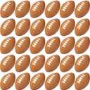 Blulu 50 Pack Mini Football Bulk 2.17" Foam Football Party Favor Sports Stress Ball Small Foam Ball for Back to School Homecoming Game Team Birthday Party Bag Gift Filler (Brown)
