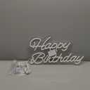 Happy Birthday Neon Sign 20 Inch Reusable Happy Birthday LED Light Up Sign with Dimmable ON/OFF Switch for Birthday Party Backdrop Decoration and Wall Decor and Birthday Gifts (Warm)