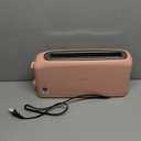 bella 2 Slice Slim Toaster, Fits-anywhere Kitchenware, 6 Setting Shade Control with Reheat & Cancel Buttons, Fits sourdough, 10 Long Slot, Anti Jam & Auto Shutoff, 900 Watt, Blossom