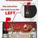 3PCs Winter Christmas Mailbox Covers Magnetic Standard Size, 21x18 Inch Santa Cardinal Snow Letter Box Cover Sets, Waterproof Holiday Mail Box Wraps Yard Garden Decorations