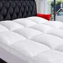 COONP Full Mattress Topper, Extra Thick Pillowtop, Cooling Plush Mattress Pad Cover Cotton Top Bed Topper Protector with 8-21 Inch Deep Pocket