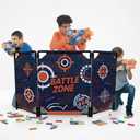 Portable Tactical Barrier & Foldable Battlefield Obstacles 59x34 Combat Battle Zone Fort Bunker, Compatible with Laser Tag, Foam Blaster, Birthday Activities, Party Supplies