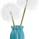 Artificial Dandelions 2pcs Faux Dandelion Flowers for Home Kitchen Decor (28.4 Inch, 5.5 Inch, White)