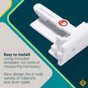Safety 1st - Secure-to-Explore Adhesive Cabinet Locks Baby Proofing, Child Locks for Cabinets and Drawers (8 Locks), White