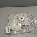 LYANER Women's Collar Neck Button Down Ruffle Front Long Sleeve Blouse Shirt Top (White)