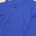 Scrubs for Women Set Medical Uniform - V-Neck Top & Straight Leg Pants with 9 Pockets, Unisex Workwear, Royal Blue, L
