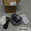 Battery Operated Spot Lights Indoor: 20-120Hrs Battery Life Wireless Spotlight with Stepless Color Temperature & Stepless Dimming & Timer, LED Accent Lighting with Remote for Plant Picture Wall Floor (Black-1 Pack)