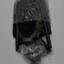 Grim Reaper Halloween Costume with Glowing Red Eyes for Kids, Scythe Included (Large, Light Black)